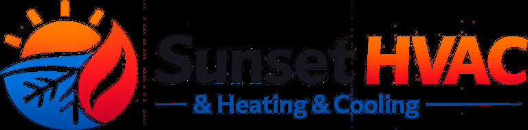 Sunset HVAC & Heating & Cooling Logo